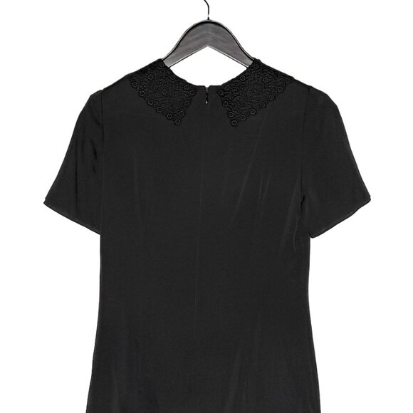 Dolce & Gabbana Black Lace Collar Accent Blouse - Picture 5 of 6